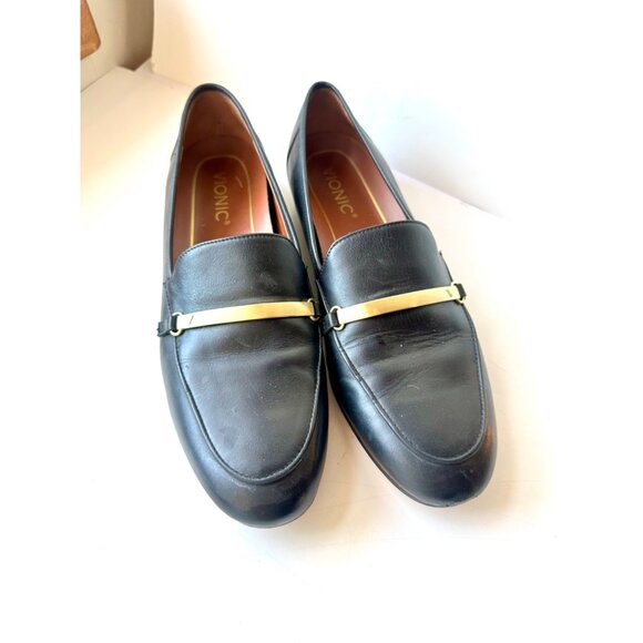 Vionic Evie Women's Orthotic Support Black Leather Loafer 8.5 - Picture 2 of 10